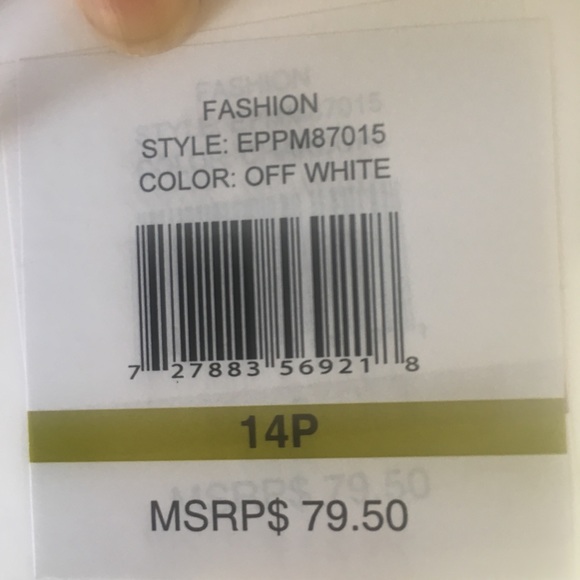 Ellen Tracy Off White Pants Size 14 P - Picture 7 of 8